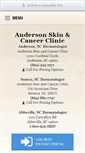 Mobile Screenshot of andersonskinandcancerclinic.com