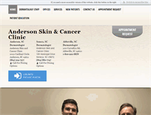 Tablet Screenshot of andersonskinandcancerclinic.com
